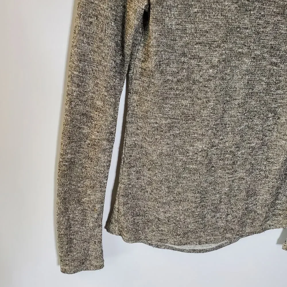 Anthropologie Deletta Metallic Cowl Neck Casual Sweater Size XS Great condition